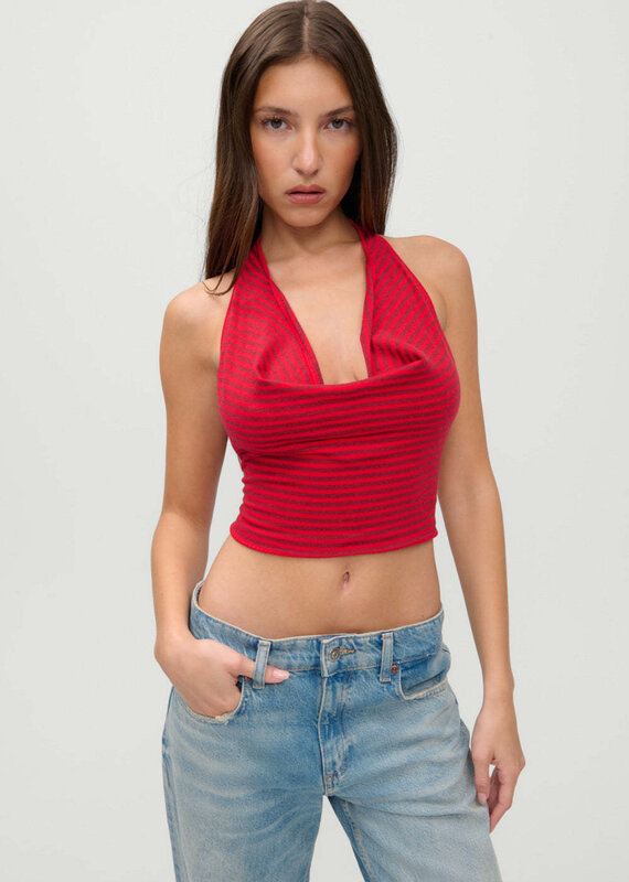 Frankies Bikinis X Jennie Briar Cloud Knit Halter Top