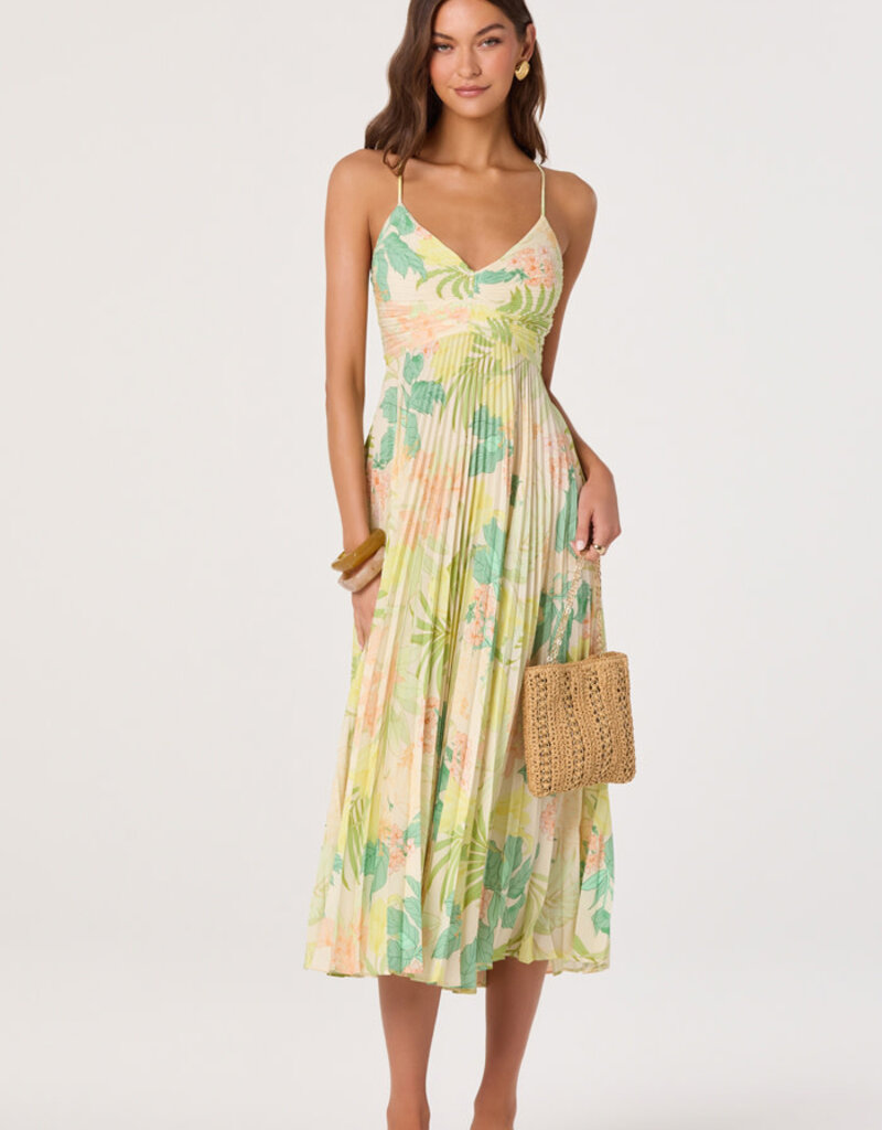 ASTR Blythe Floral Midi Dress