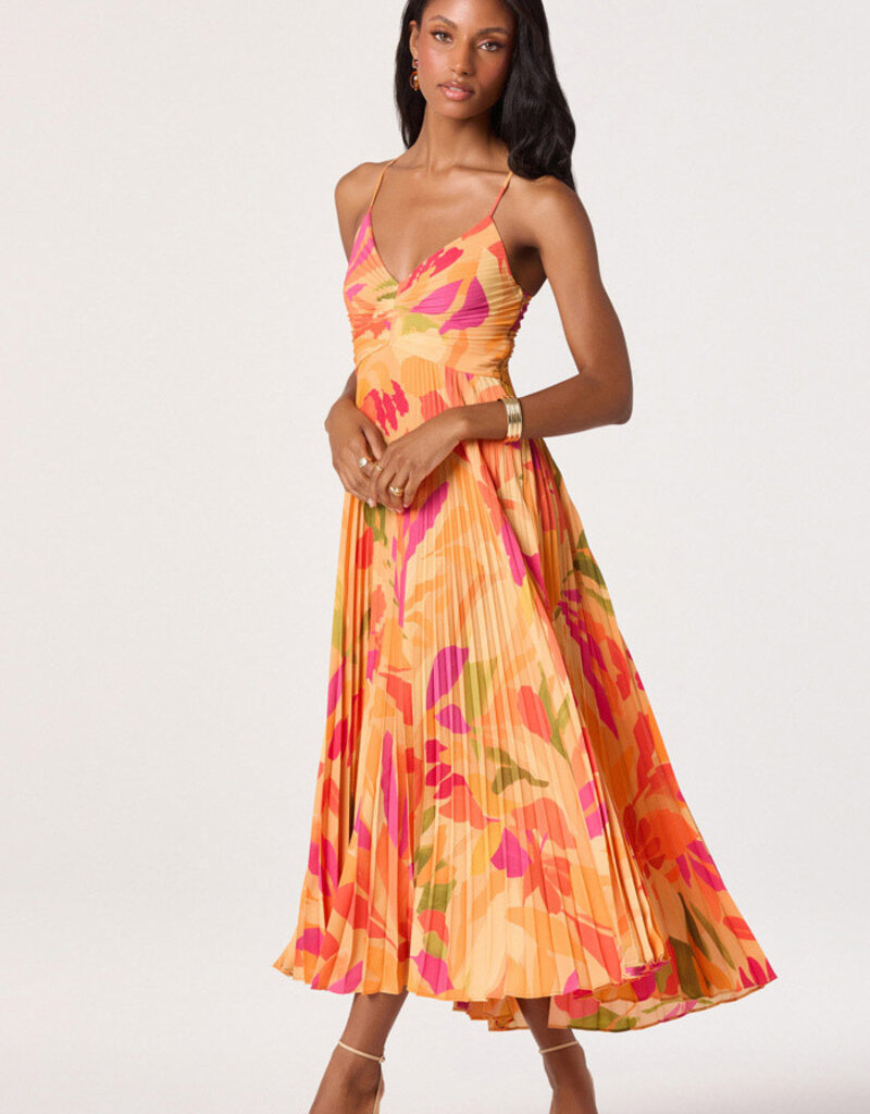 ASTR Blythe Floral Midi Dress