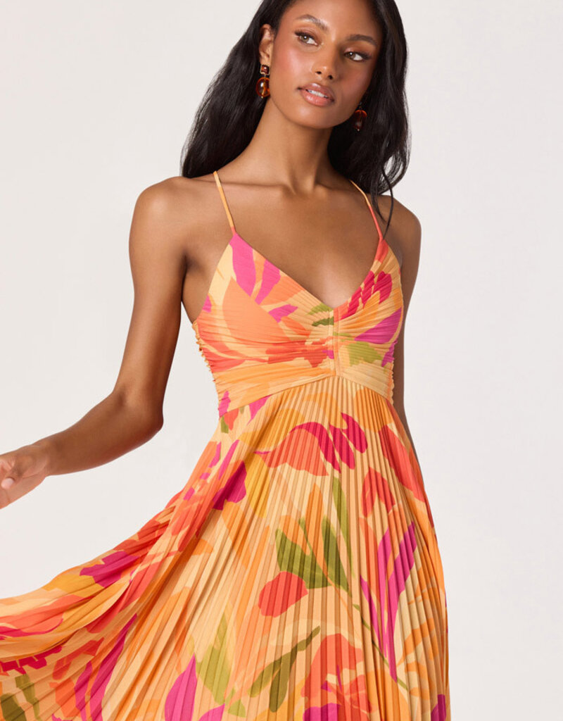 ASTR Blythe Floral Midi Dress