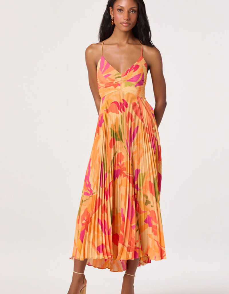 ASTR Blythe Floral Midi Dress