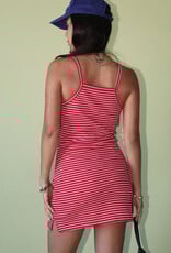 Stripe Cami Skort Mini Dress