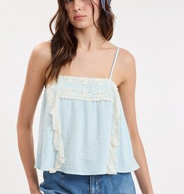 Embroidered Floral Lace Cami Top