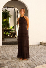 Scarlett Frayed Textured Maxi Dress