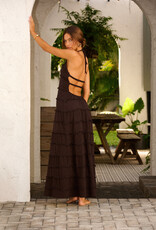 Scarlett Frayed Textured Maxi Dress