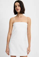 Azra Twill Foldover Strappy Mini Dress