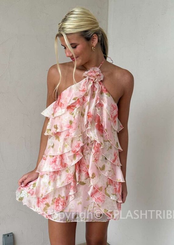 ASTR OFRA Floral Mini Dress