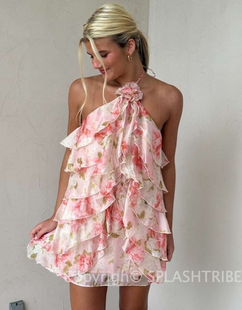 ASTR OFRA Floral Mini Dress