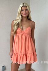 Blake Ruched Twist Front Bodice Mini Dress