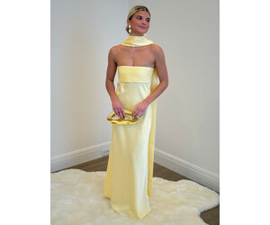 Elsa Strapless Scarf Maxi Dress - SPLASH Elsa Strapless Scarf Maxi Dress - SPLASH
