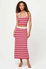 L Space Ravello Striped Midi Skirt