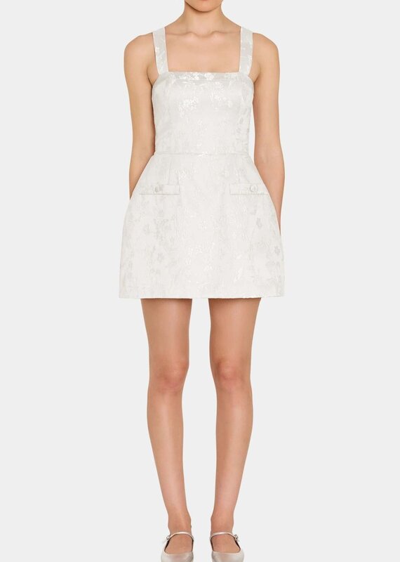 Amanda Uprichard Martini Jacquard Mini Dress Romper