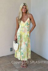 ASTR Blythe Floral Midi Dress