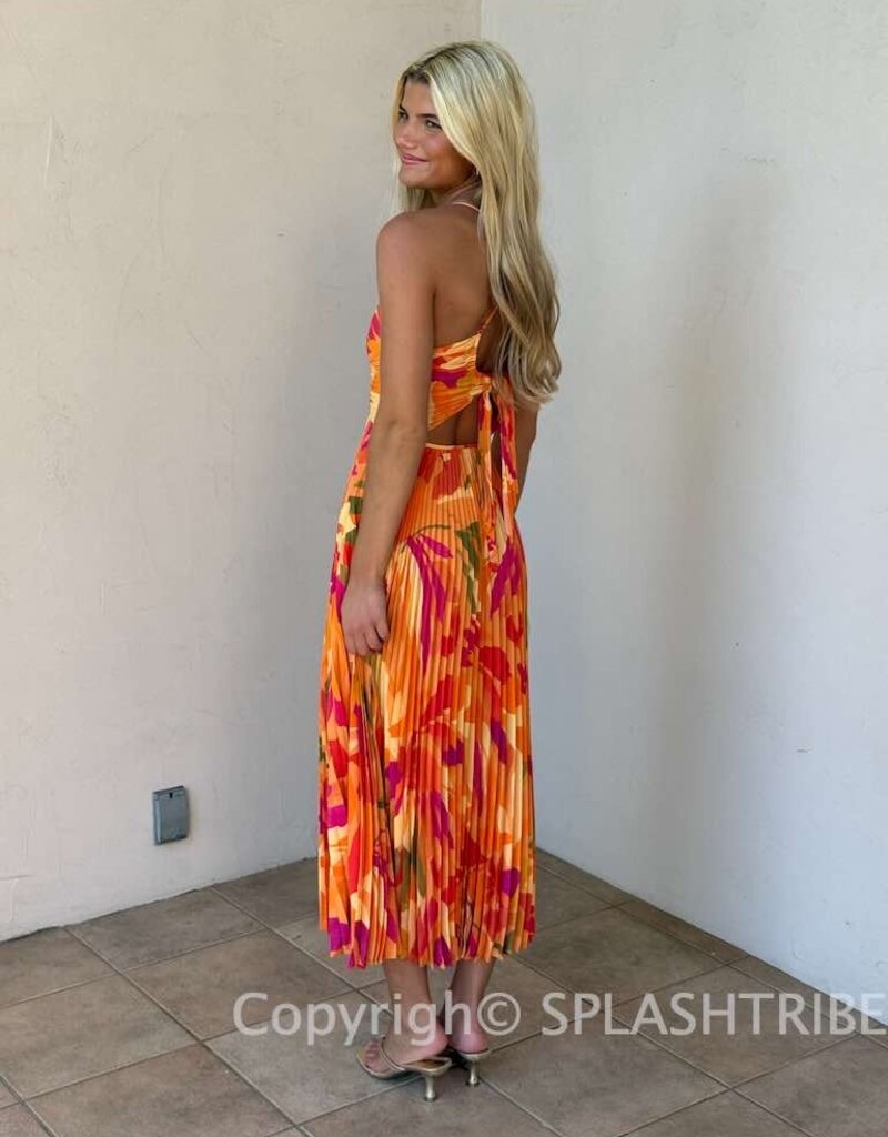 ASTR Blythe Floral Midi Dress