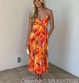 ASTR Blythe Floral Midi Dress