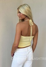 Core Cowl Neck Halter Top