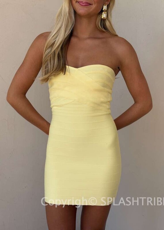 Sweetheart Bandage Mini Dress