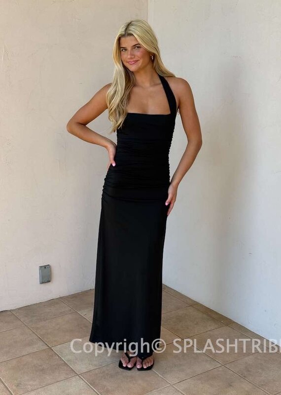Aliento Halter Maxi Dress