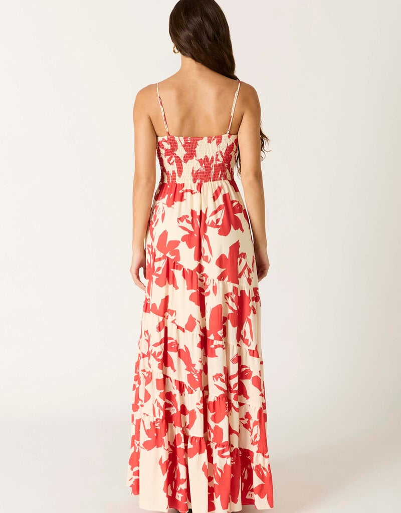 Cami Strap Tiered Floral Maxi Dress