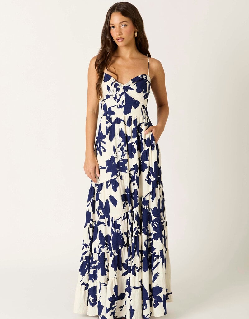 Cami Strap Tiered Floral Maxi Dress