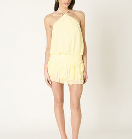 Tiered Ruffle Skirt Romper Mini Dress