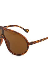Oversized Frame Sunglasses Leopard