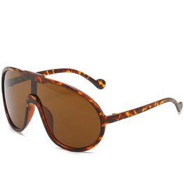 Oversized Frame Sunglasses Leopard