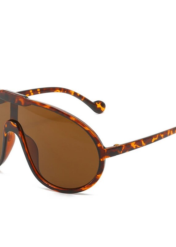 Oversized Frame Sunglasses Leopard