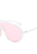 Oversized Frame Sunglasses White