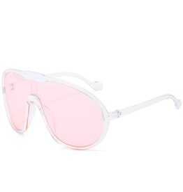 Oversized Frame Sunglasses White