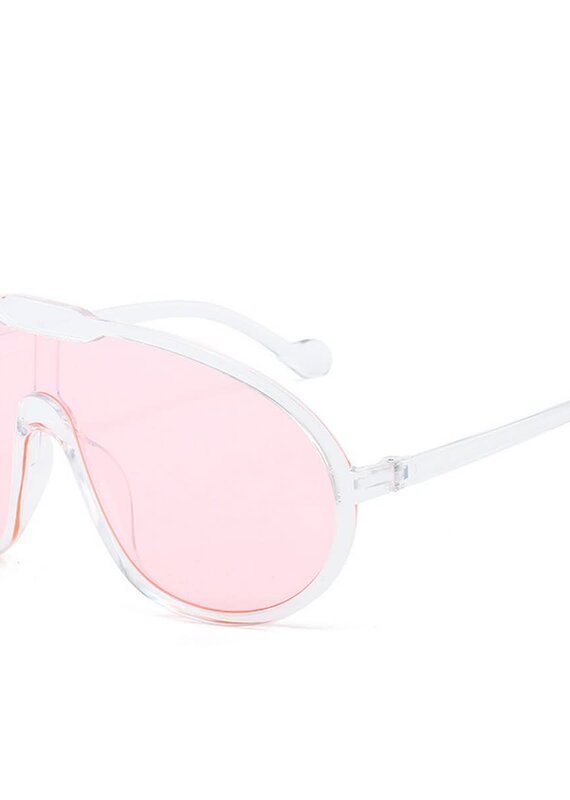 Oversized Frame Sunglasses White