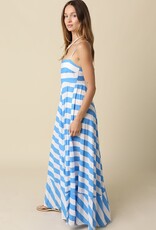Audrey Cami Strap Striped Maxi Dress
