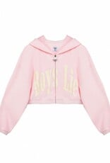 Boys Lie All Star Alex Cropped Zip Up Hoodie