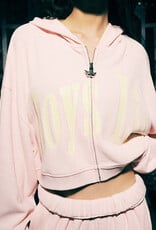 Boys Lie All Star Alex Cropped Zip Up Hoodie