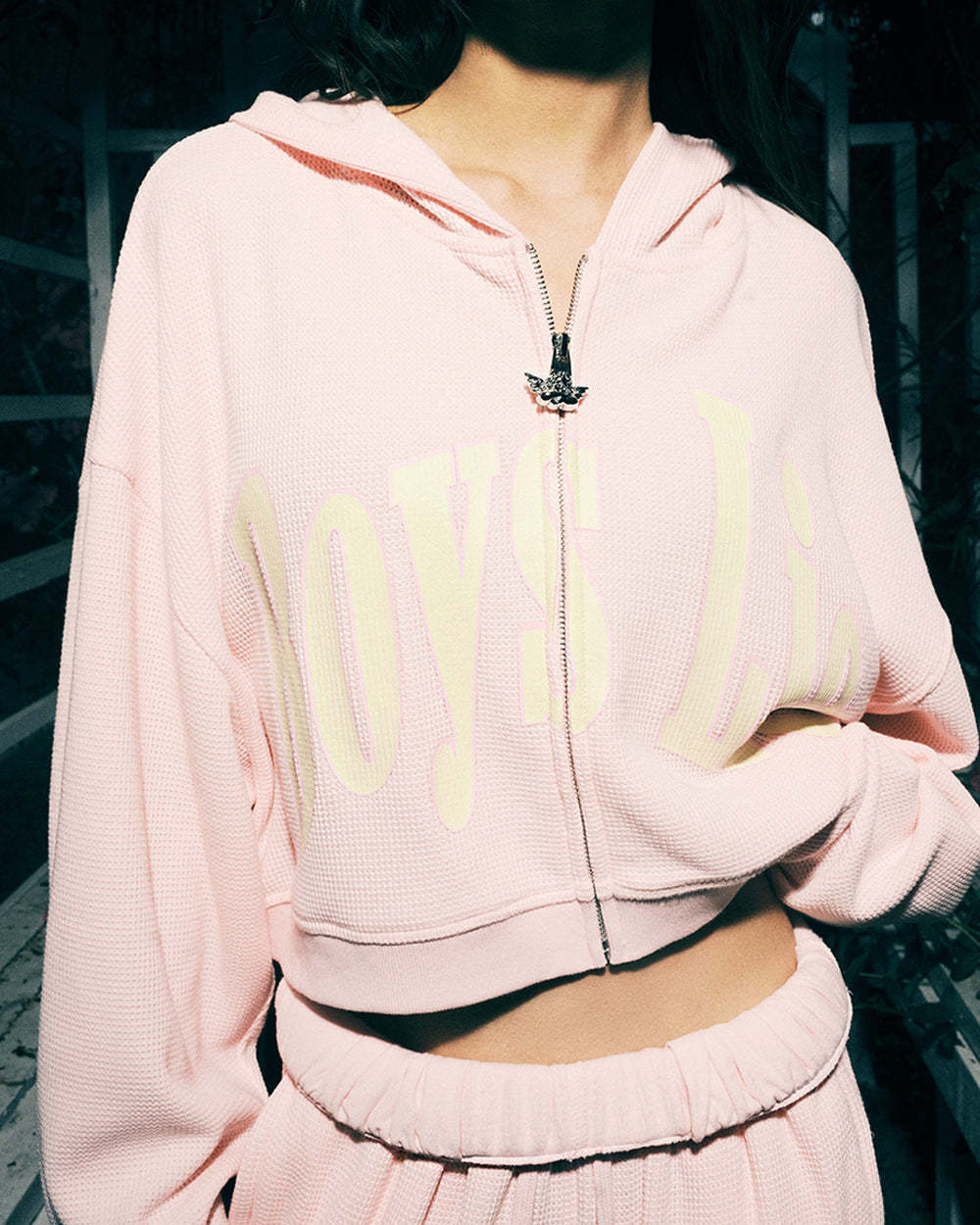 All Star Alex Cropped Zip Up Hoodie - SPLASH