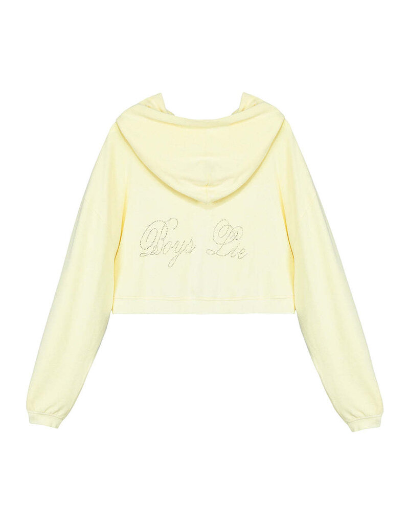 Boys Lie Boys Will Be Boys Who Lie Alex Zip Cropped Hoodie