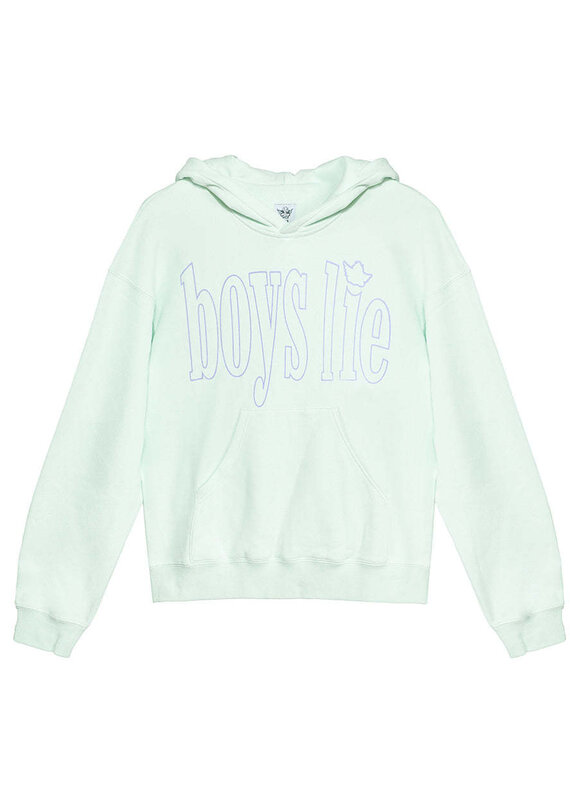 Boys Lie Hold My Phone Racer Hoodie