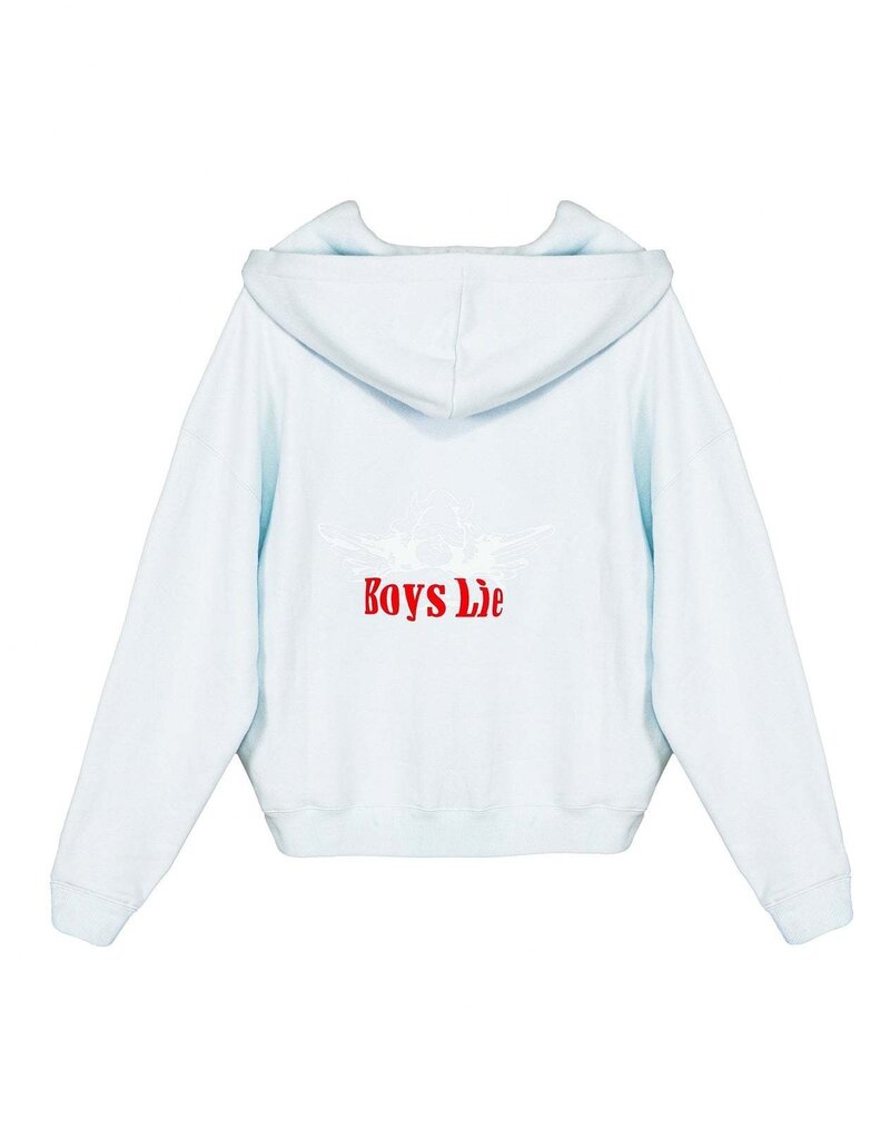 Boys Lie I'm Not Where You Left Me Racer Hoodie