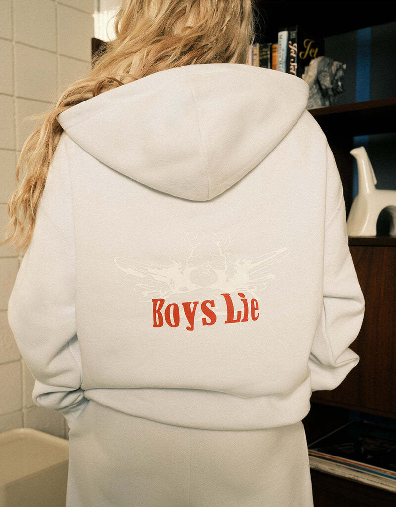 Boys Lie I'm Not Where You Left Me Racer Hoodie