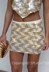 Spangle Sequin Mini Skirt