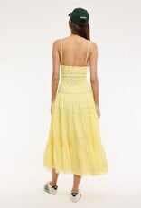 Floral Embossed Lace Solid Midi Dress