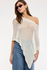 Knit One Shoulder Crochet Poncho