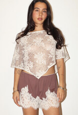 Sheer Crochet Lace Poncho