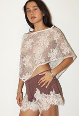 Sheer Crochet Lace Poncho
