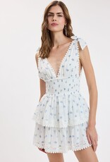 Thick Tie Strap Tiered Mini Dress