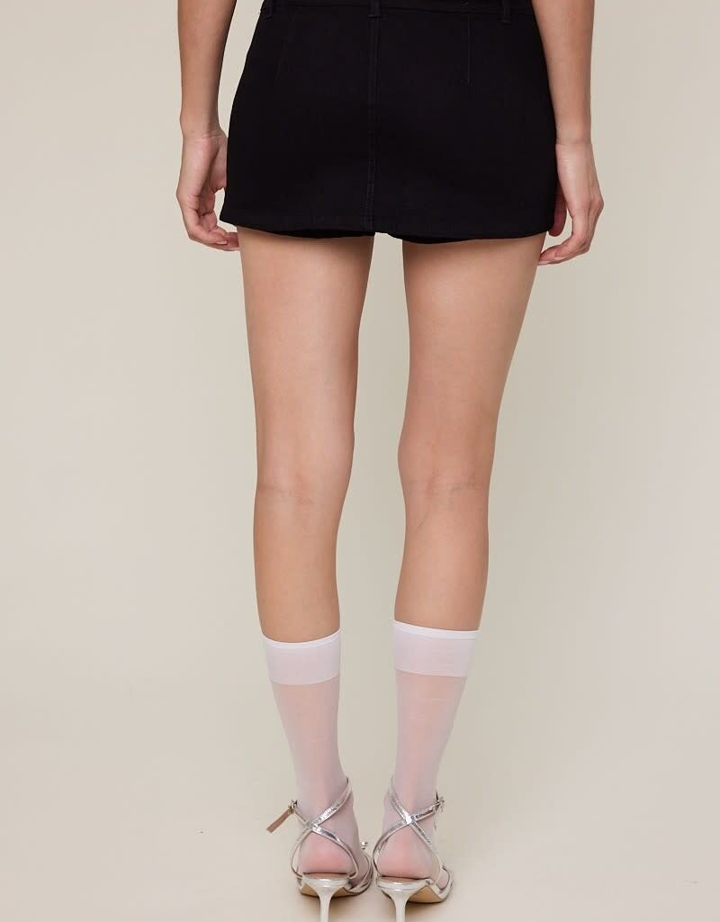 Twill Micro Skort Mini Skirt