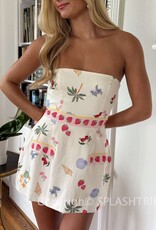 Amanda Uprichard Strapless Bethany Mini Dress Romper