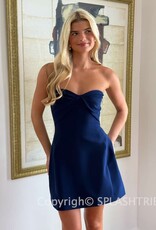 Amanda Uprichard Rachelle Strapless Structured Mini Dress