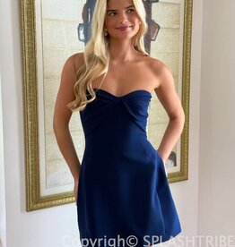 Amanda Uprichard Rachelle Strapless Structured Mini Dress