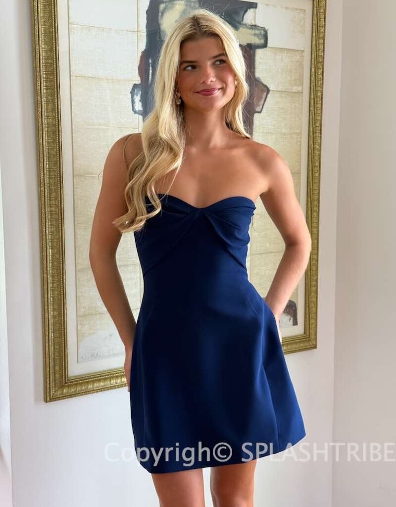 Amanda Uprichard Rachelle Strapless Structured Mini Dress